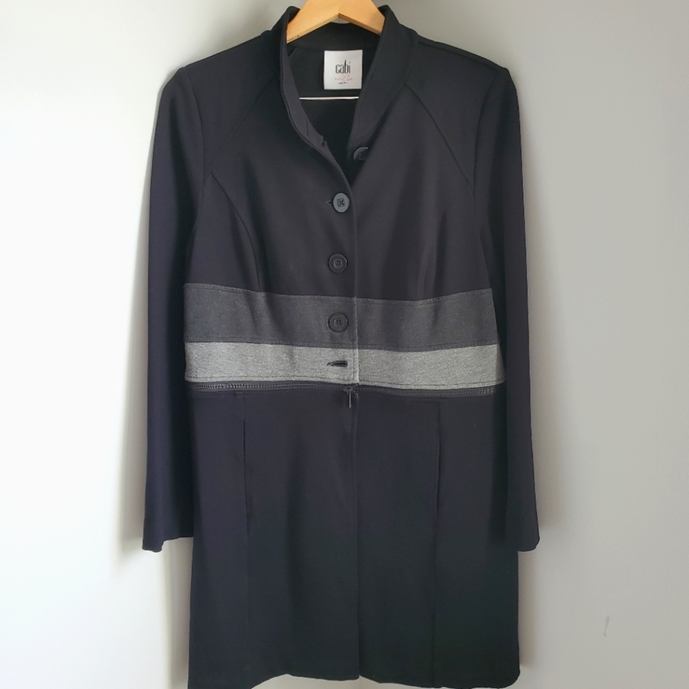 CAbi Black and Gray Women's Coat.